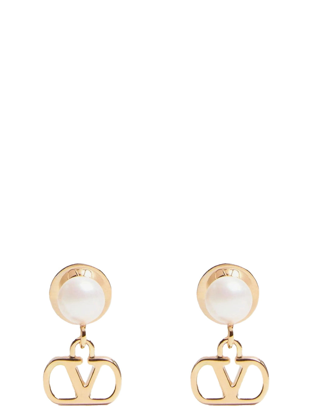Valentino Garavani Gold Brass Earrings
