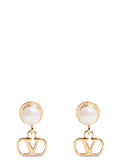 Valentino Garavani Gold Brass Earrings