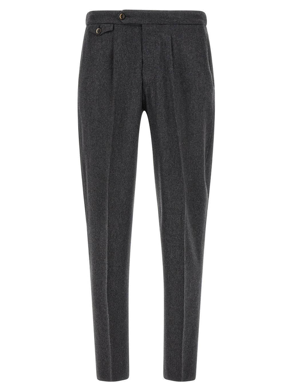 PT Torino Gray Virgin Wool Dress Pants