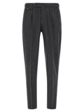 PT Torino Gray Virgin Wool Dress Pants