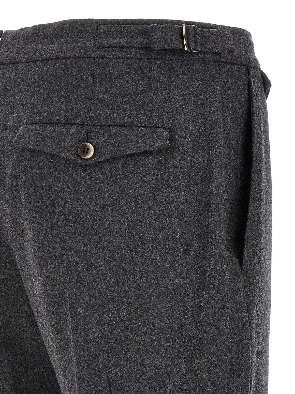 PT Torino Gray Virgin Wool Dress Pants