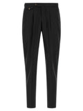 PT Torino Black Virgin Wool Dress Pants