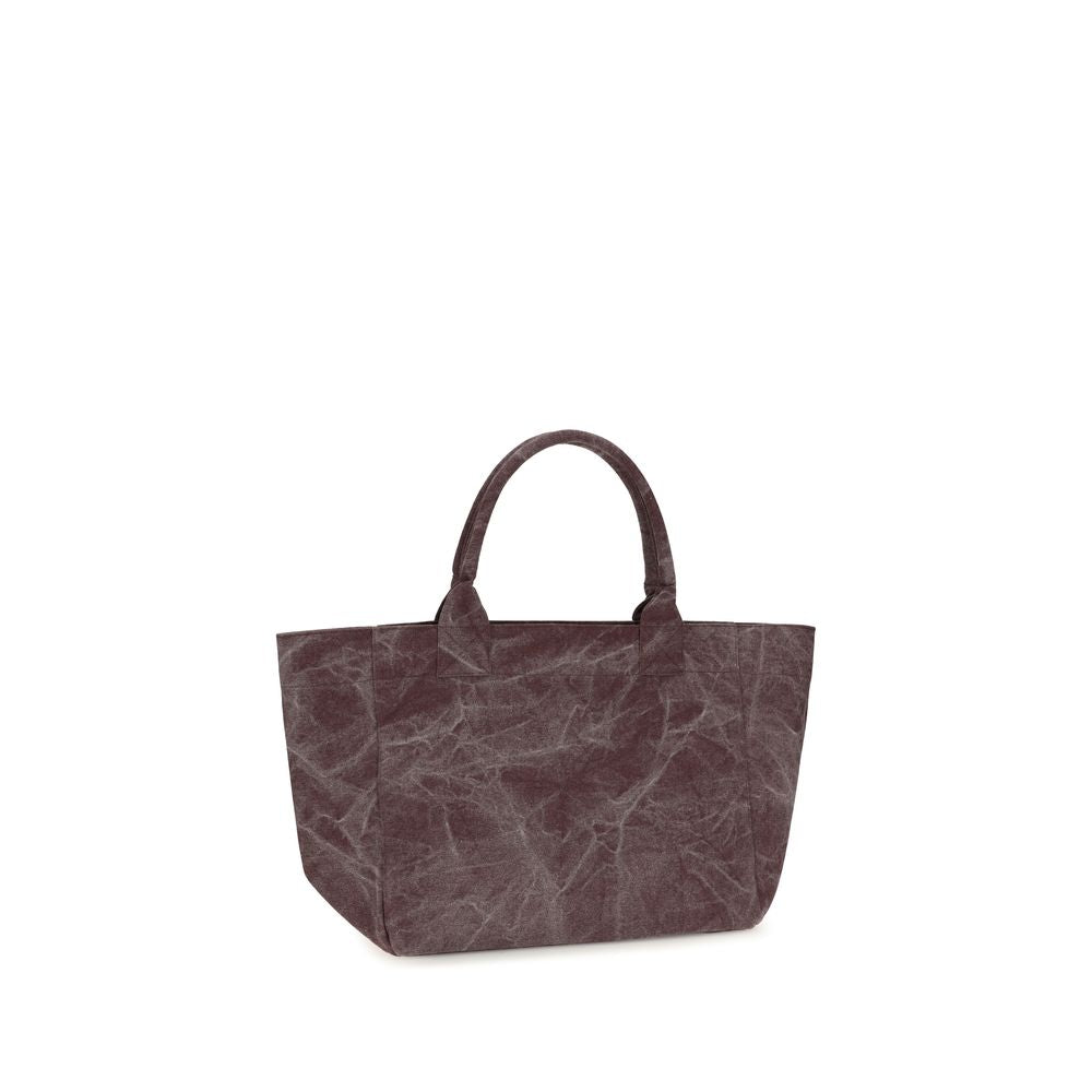 Ganni Bordeaux Recycled Cotton Shoulder Bag