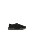 Dolce & Gabbana Black Calf Leather Bos Taurus Athletic Sneakers