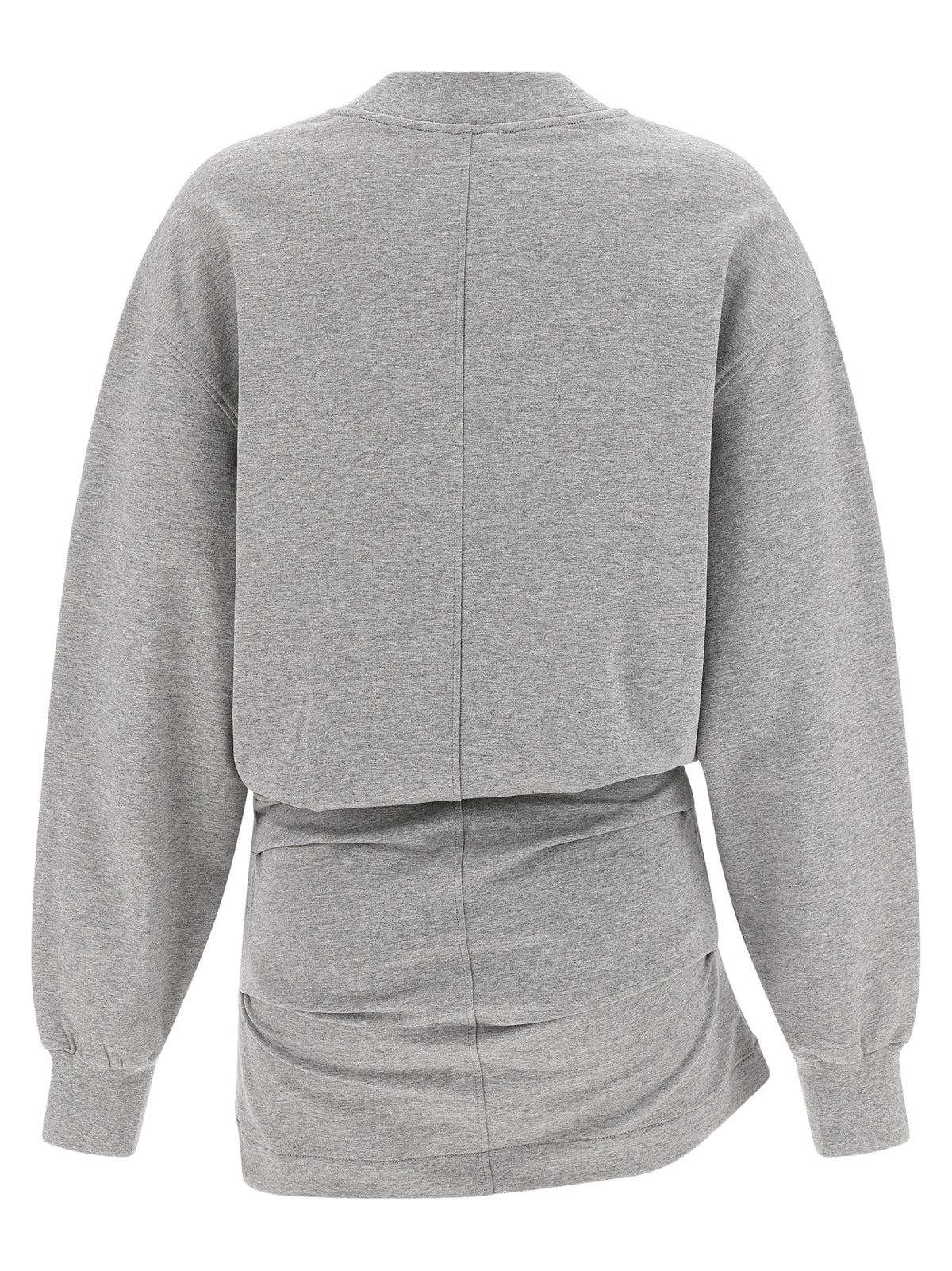 The Attico Gray Cotton Short Dress