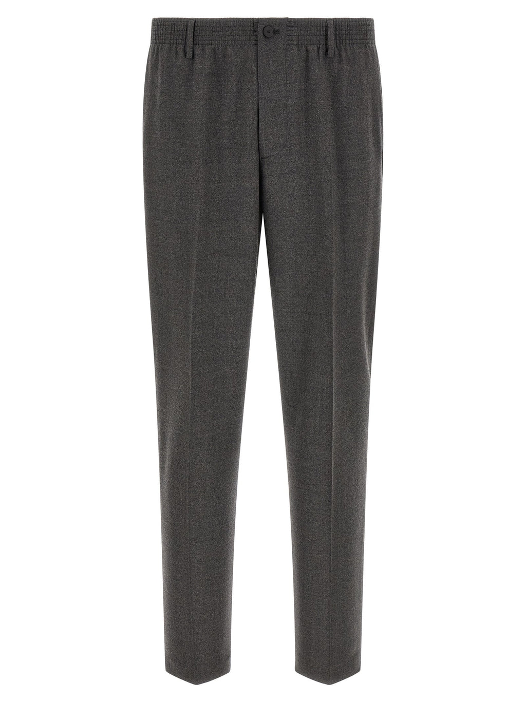 CELLAR DOOR Gray Virgin Wool Cropped Pants