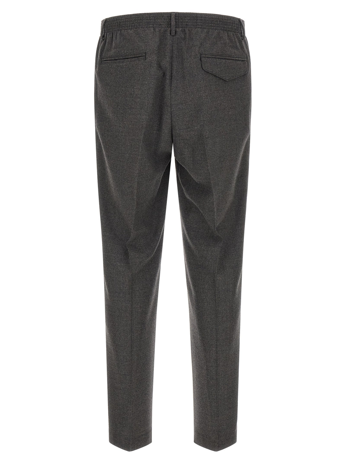 CELLAR DOOR Gray Virgin Wool Cropped Pants