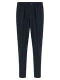 CELLAR DOOR Blue Virgin Wool Cropped Pants