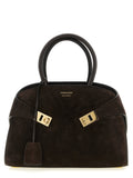 Ferragamo Brown Goatskin Handbag