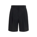 Khaite Black Wool Oves Aries Bermuda Shorts