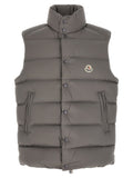 Moncler Gray Polyamide Sleeveless Jacket