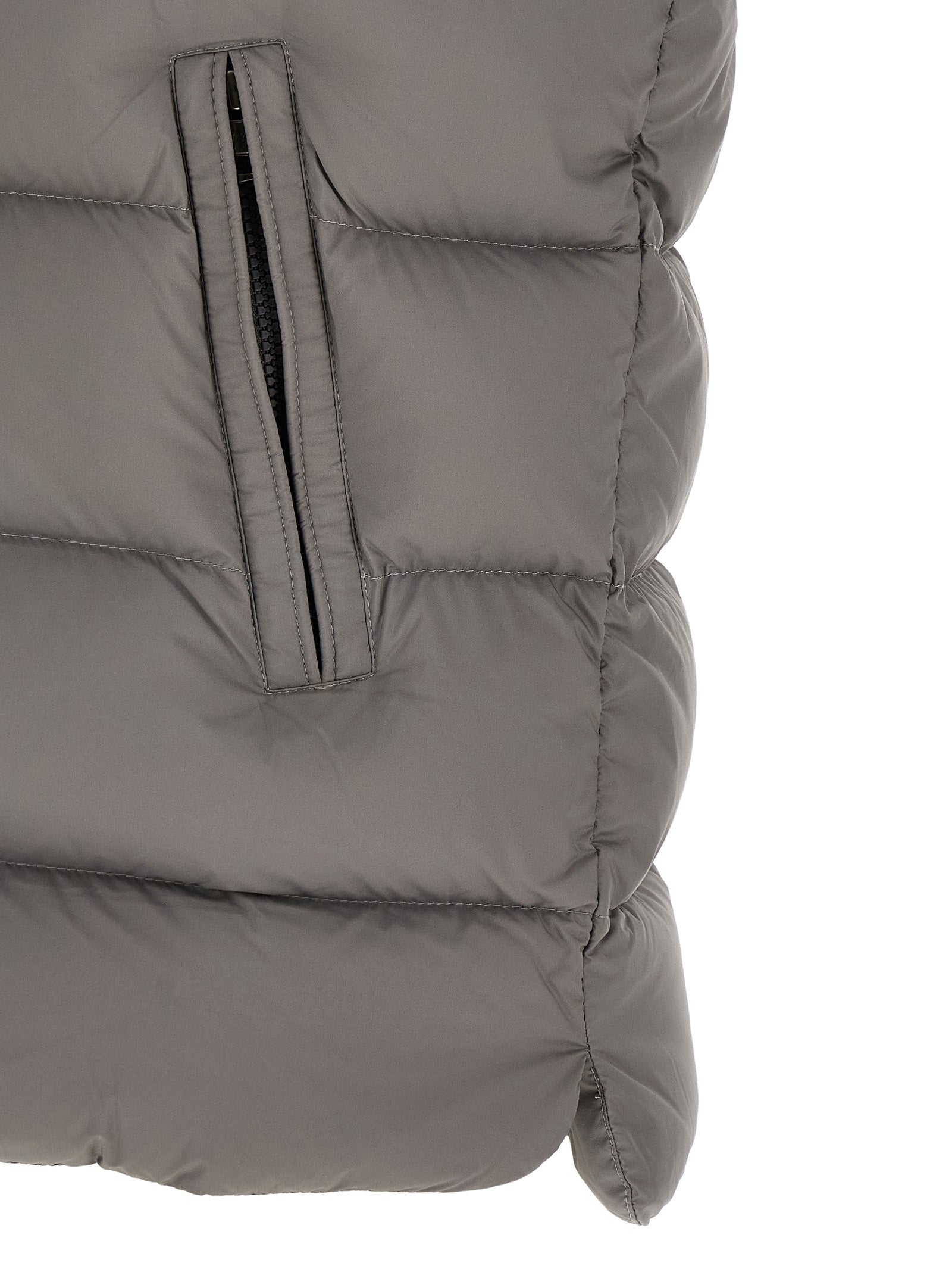Moncler Gray Polyamide Sleeveless Jacket
