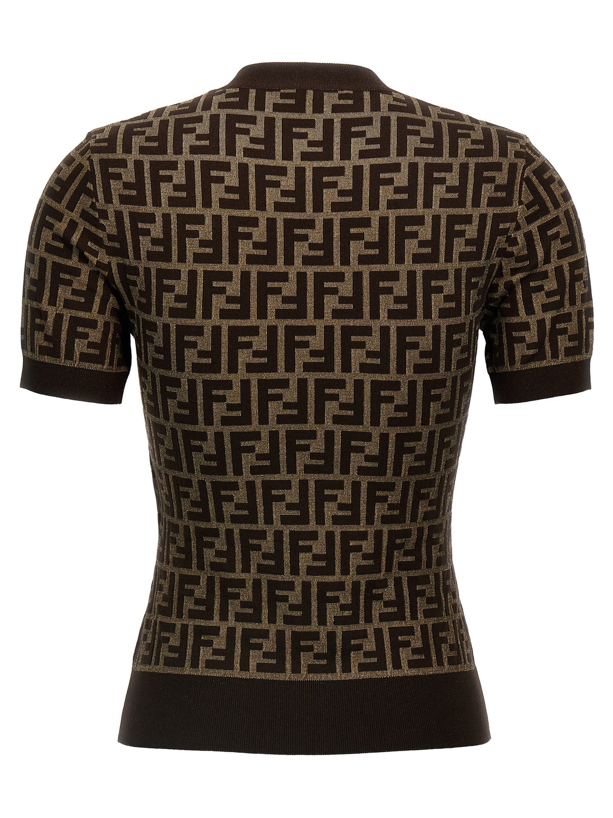 Fendi Brown Cotton Cardigan
