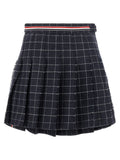 Thom Browne Blue Wool Long Skirt