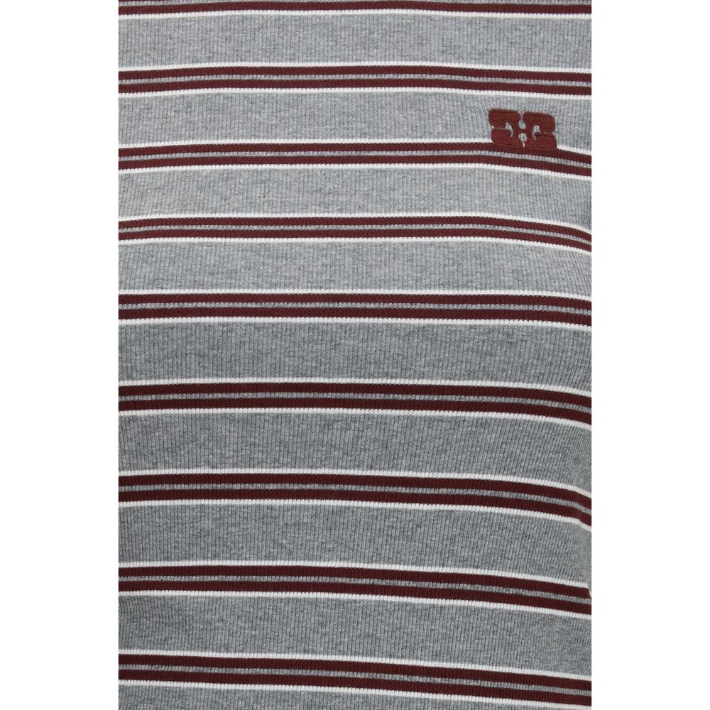 Ganni Gray Cotton Sportswear