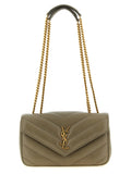 Saint Laurent Bicolor Lamb Leather Shoulder Bag