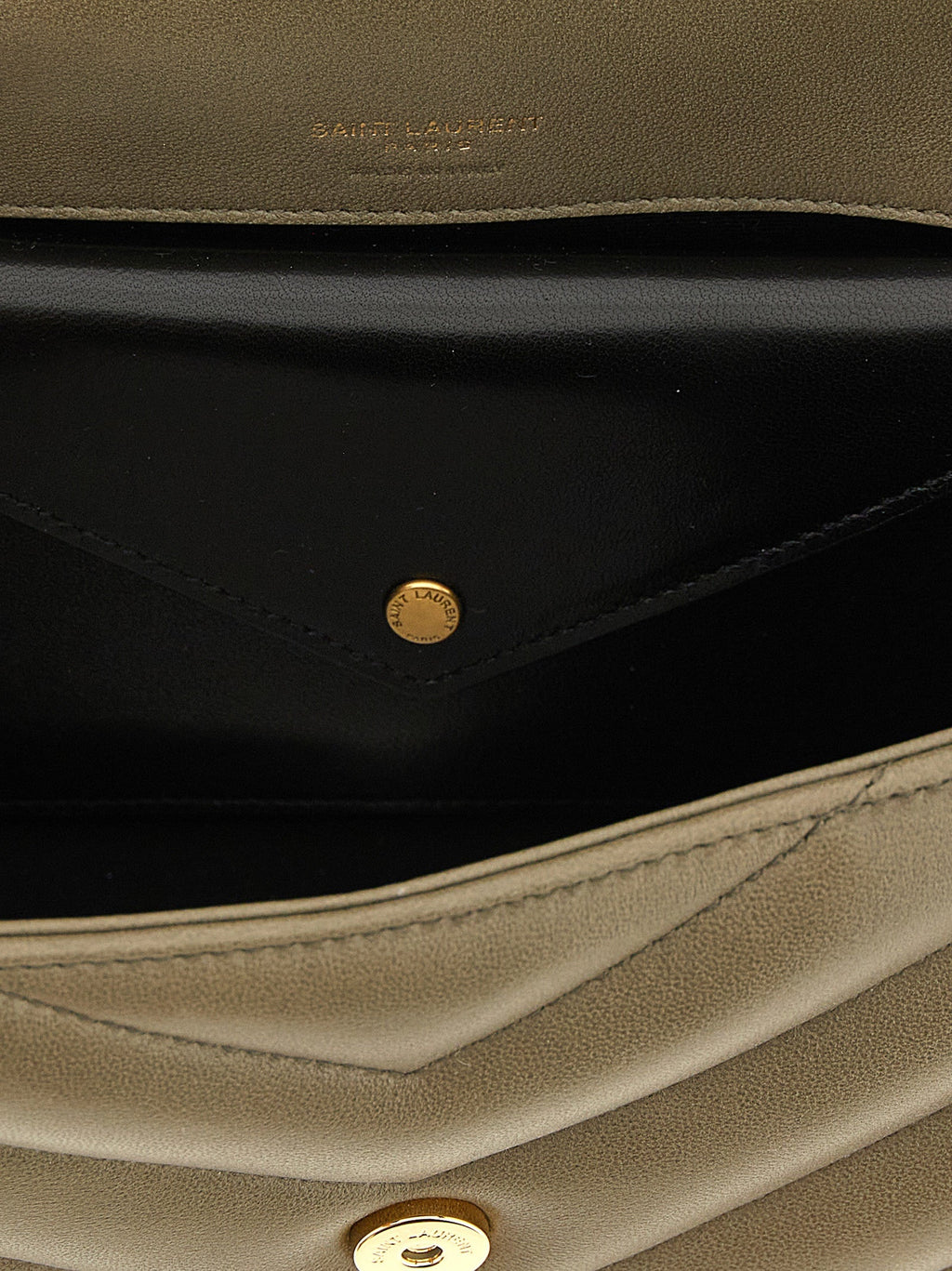 Saint Laurent Bicolor Lamb Leather Shoulder Bag