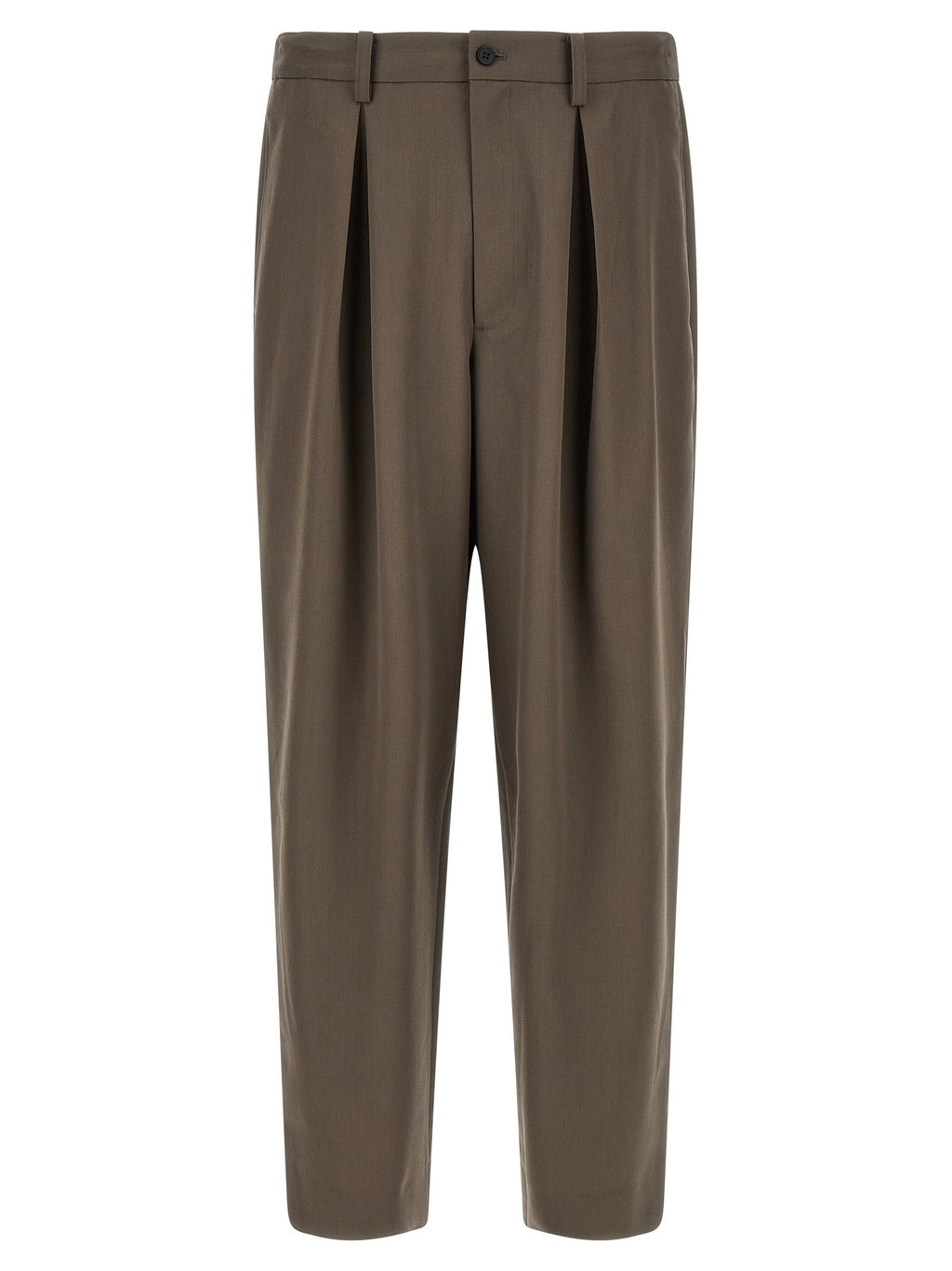 SSSTEIN Brown Wool Casual Pants