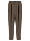 SSSTEIN Brown Wool Casual Pants