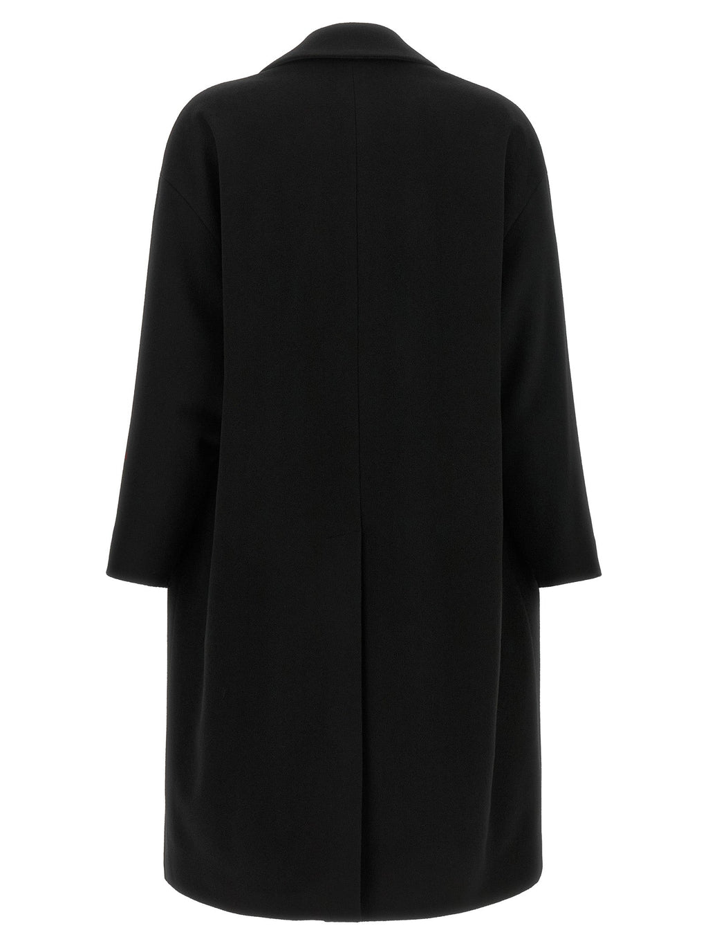 Alberto Biani Black Wool Coat