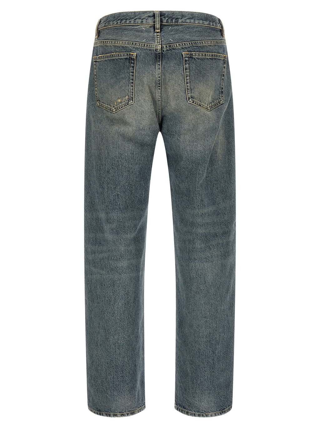 Maison Margiela Blue Cotton Straight-Leg Jeans