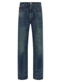 Haikure Blue Cotton Relaxed Fit Jeans
