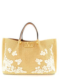 Valentino Garavani Beige Cotton Tote Bag