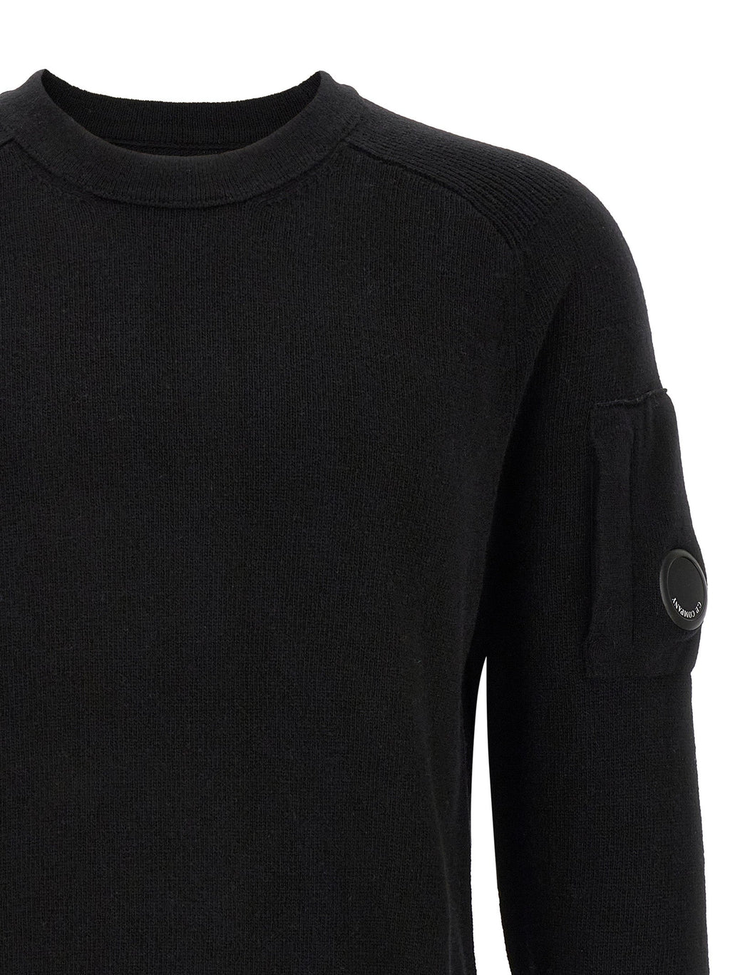 C.P. Company Black Wool Cardigan