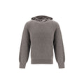 Piacenza Cashmere Gray Wool Oves Aries Sweatshirt