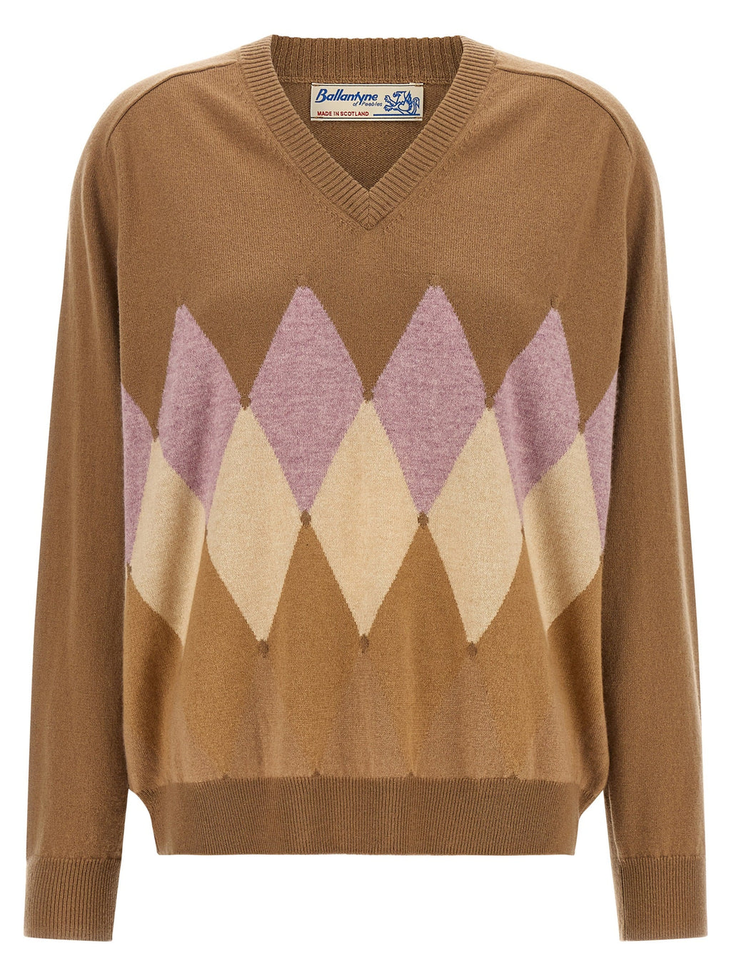 Ballantyne Beige Cashmere Cardigan