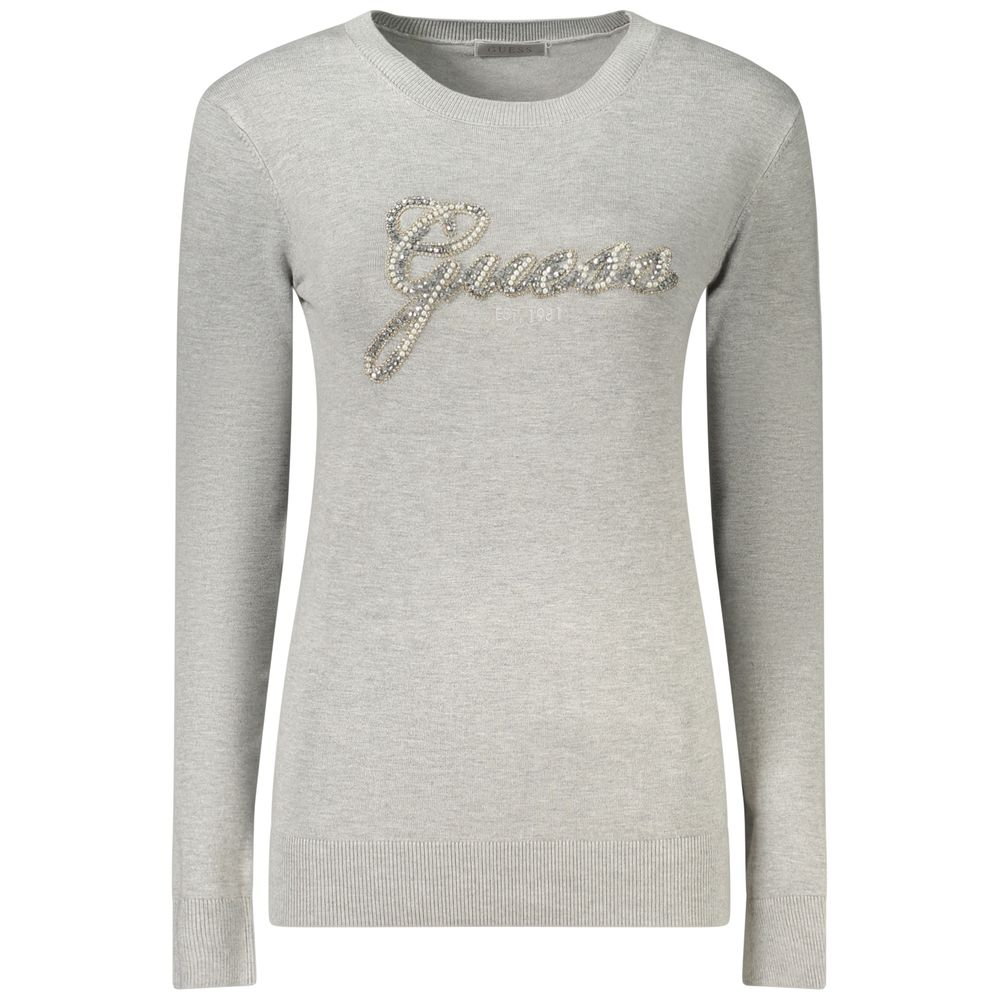 Guess Jeans Gray Viscose Womens Sweater