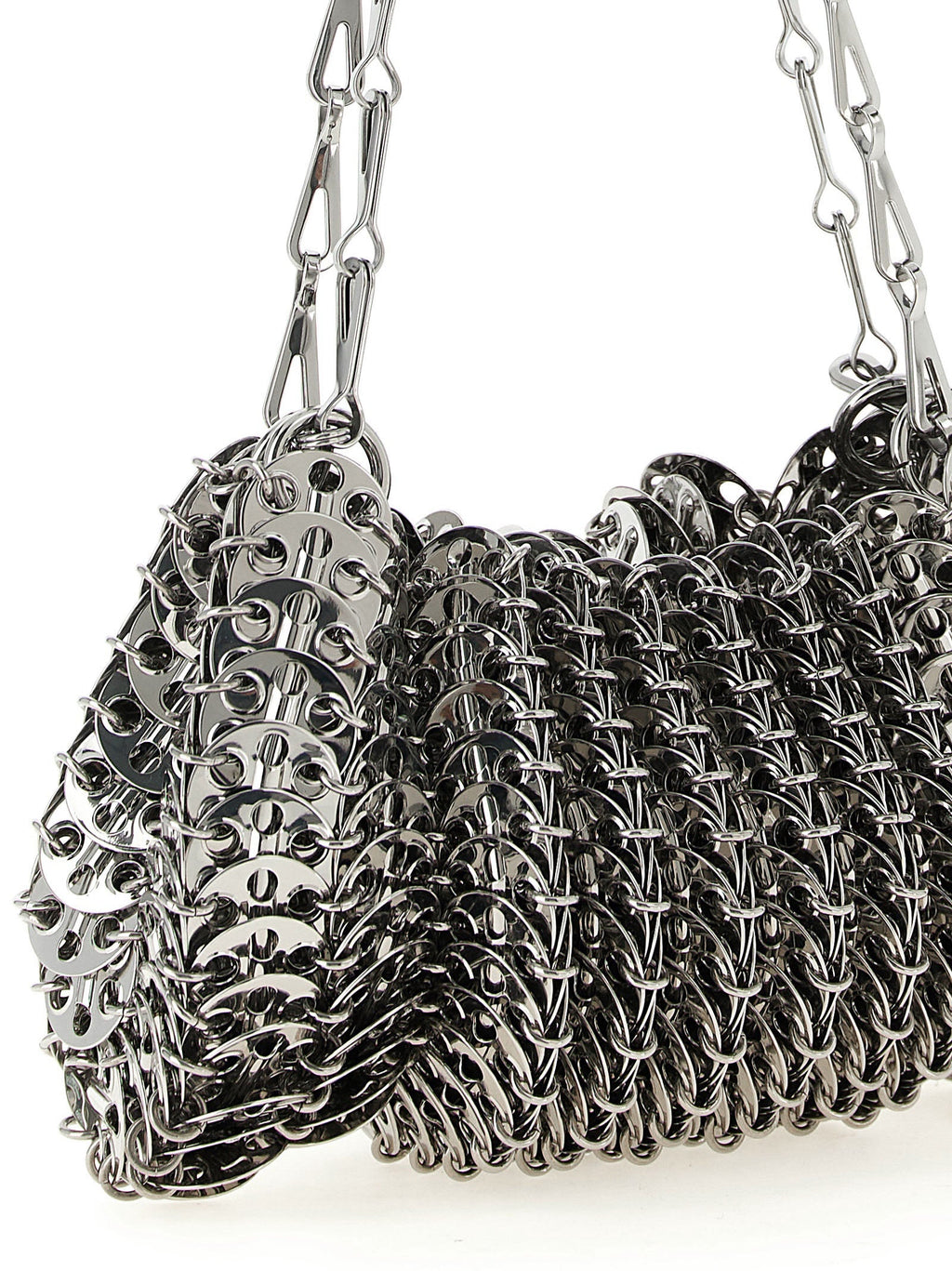 Paco Rabanne Silver Stainless Steel Shoulder Bag