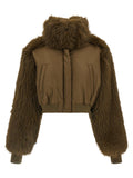 Fabiana Filippi Bicolor Virgin Wool Bomber