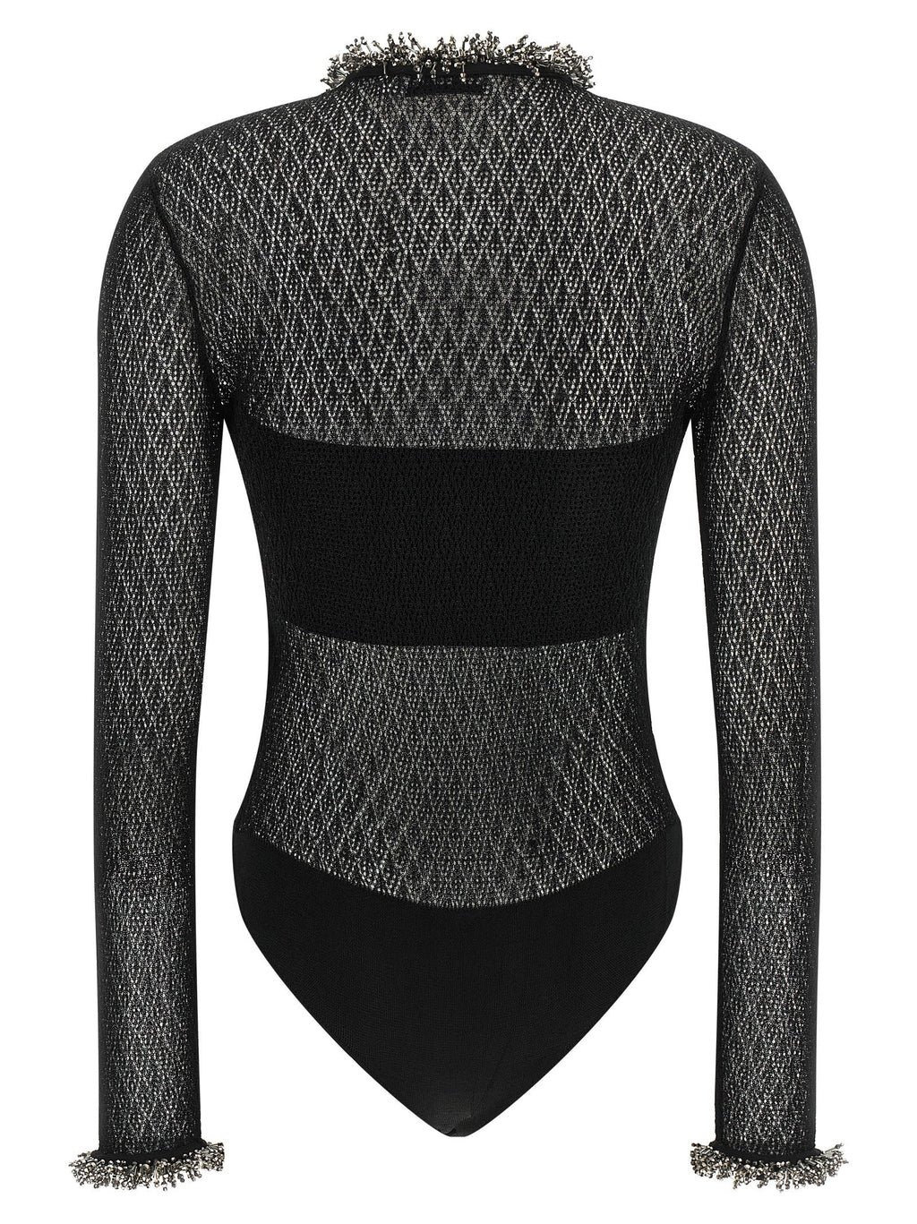 Self-Portrait Black Viscose Tank Tops
