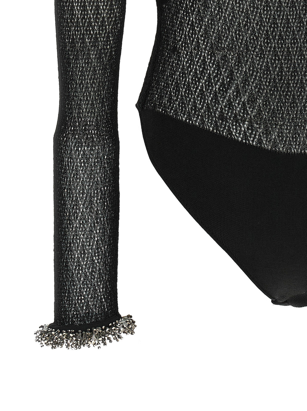 Self-Portrait Black Viscose Tank Tops