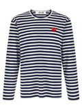 Comme Des Garçons Play Multicolor Cotton T-Shirt