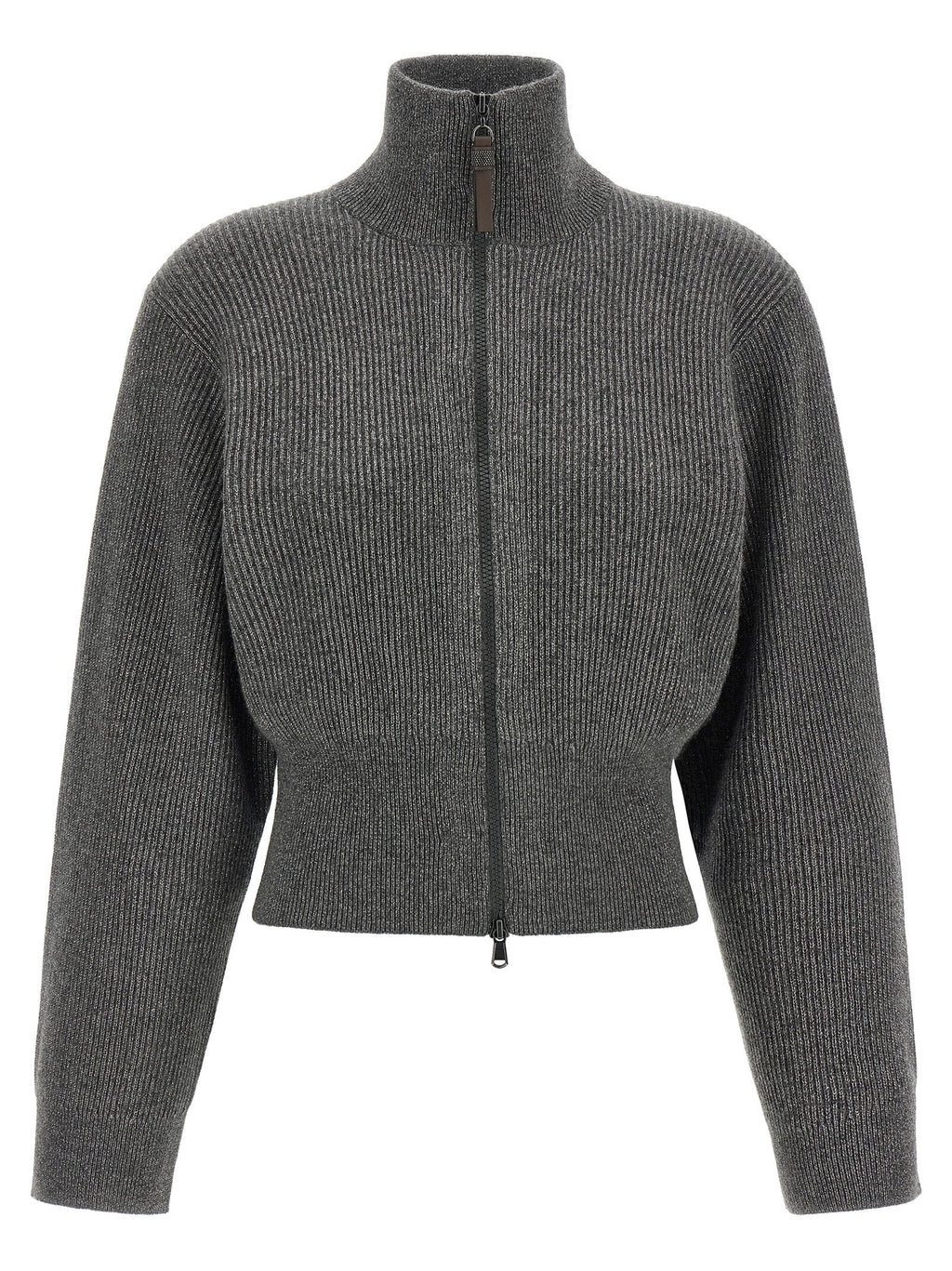 Brunello Cucinelli Gray Cashmere Cardigan