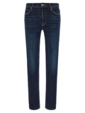 Mother Denim Blue Cotton Straight-Leg Jeans