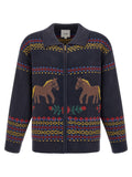 FOUND Blue Cotton Cardigan
