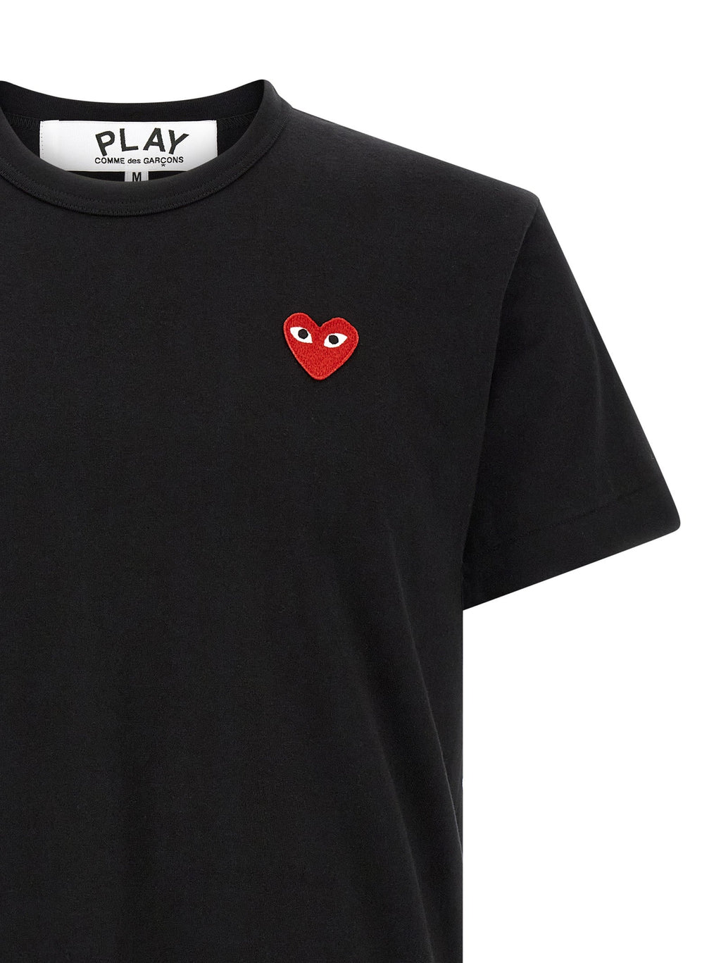 Comme Des Garçons Play Black Cotton T-Shirt