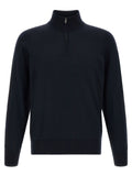 Hugo Boss Blue Virgin Wool Cardigan