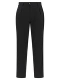 Incotex Black Polyester Dress Pants