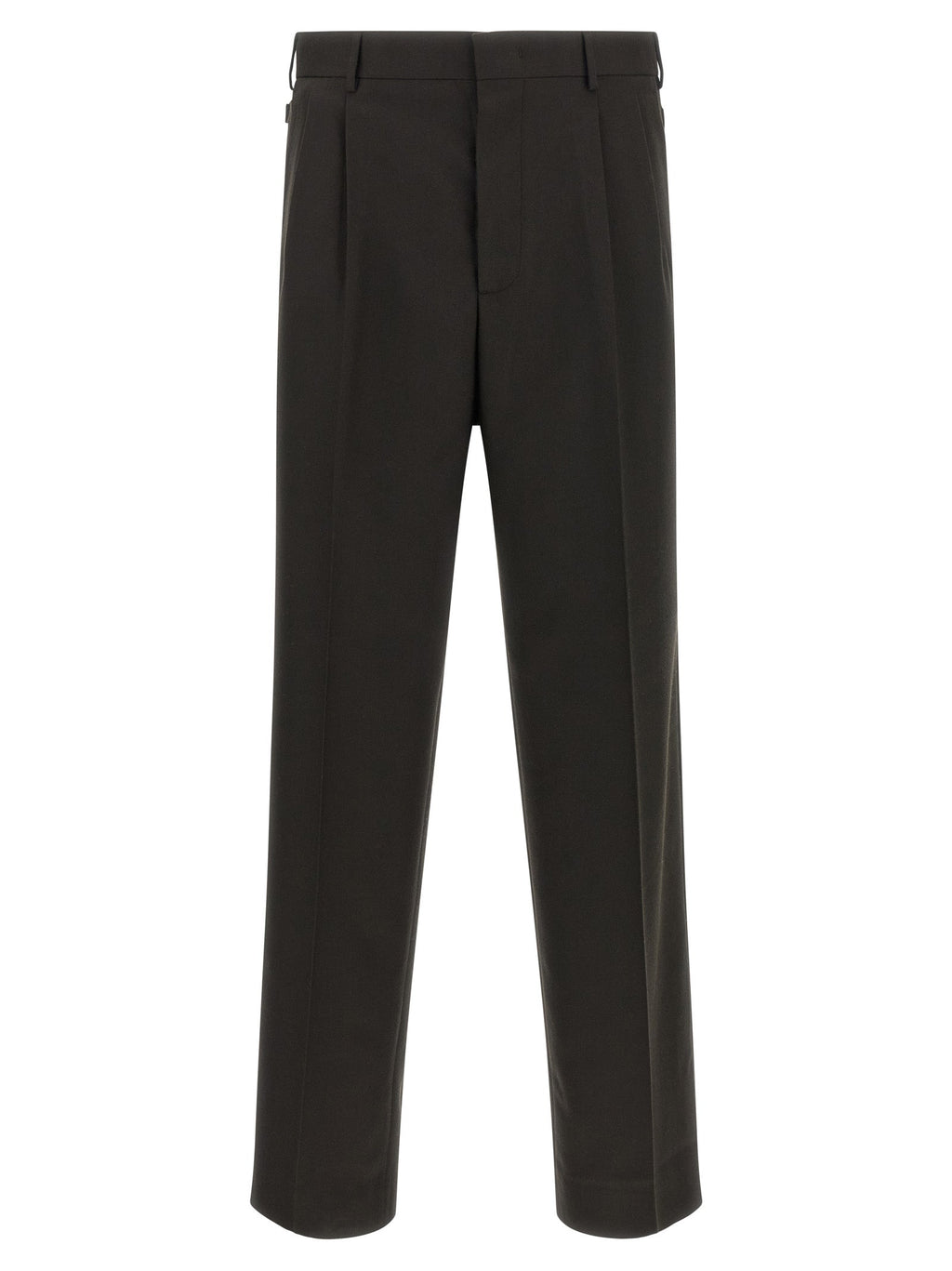 CELLAR DOOR Brown Polyester Dress Pants