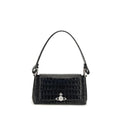 Vivienne Westwood Black Calf Leather Bos Taurus Shoulder Bag