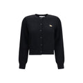Maison Kitsuné Black Cotton Cardigan