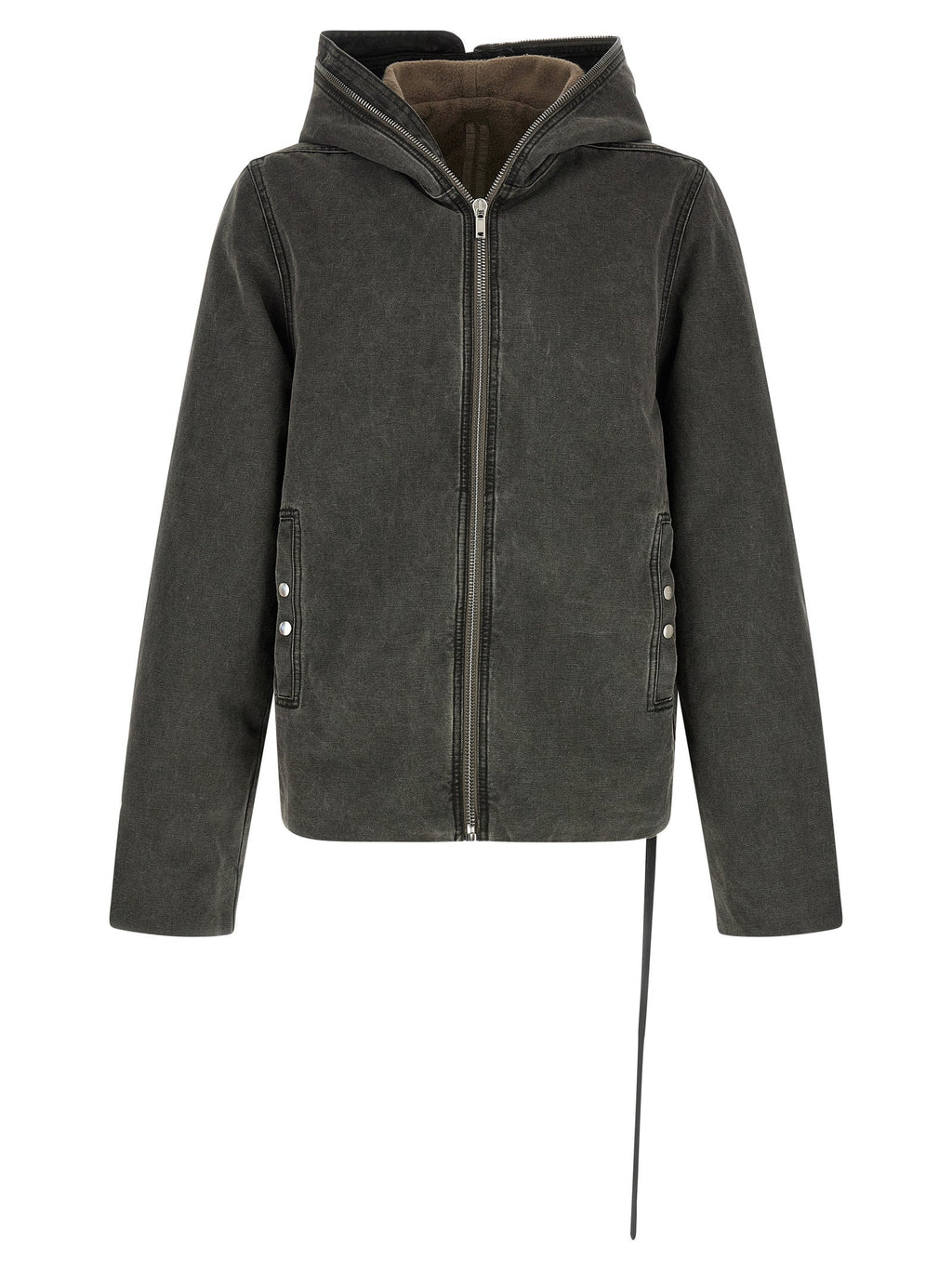 DRKSHDW Gray Cotton Full-Length Jacket
