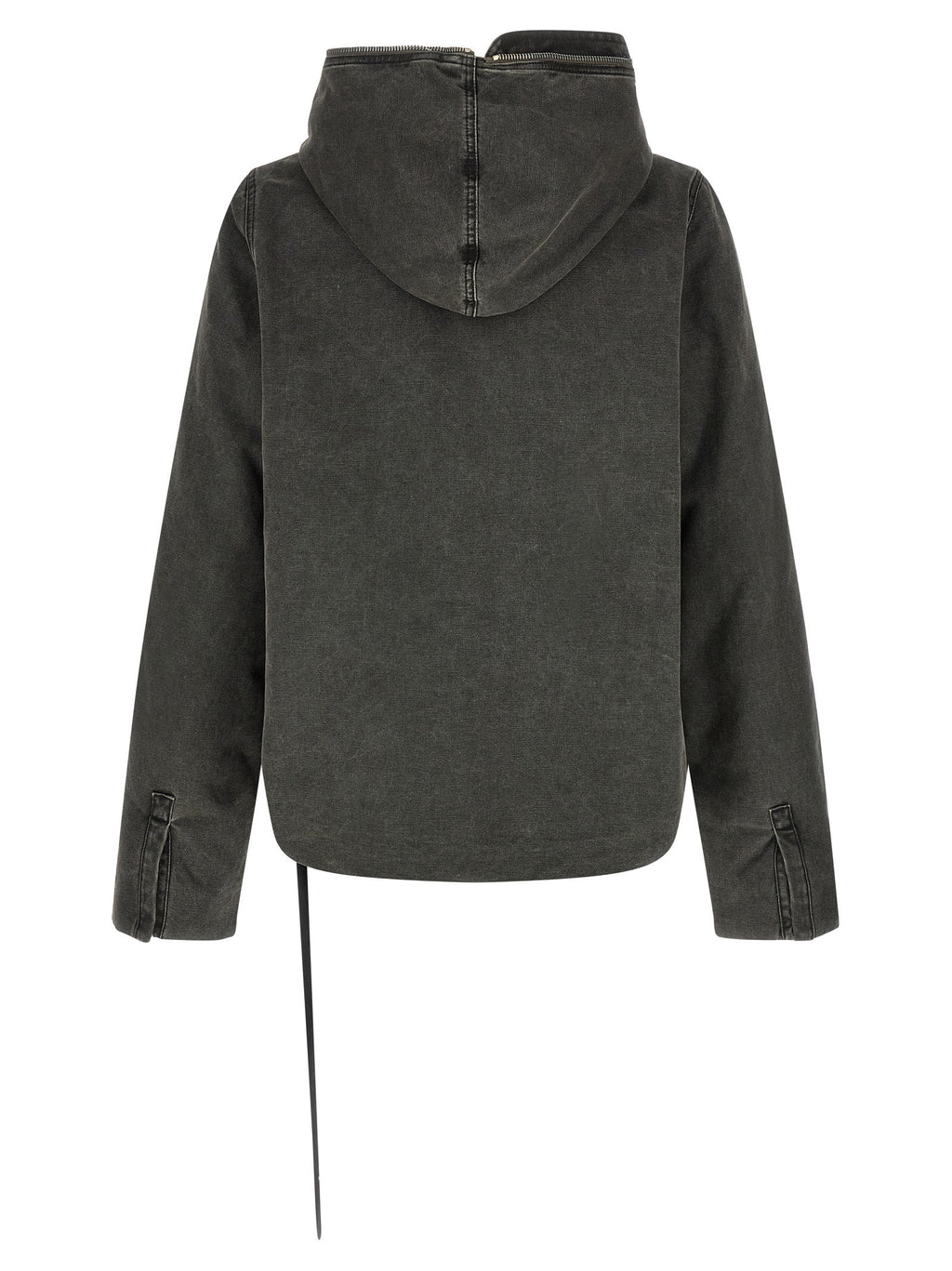 DRKSHDW Gray Cotton Full-Length Jacket