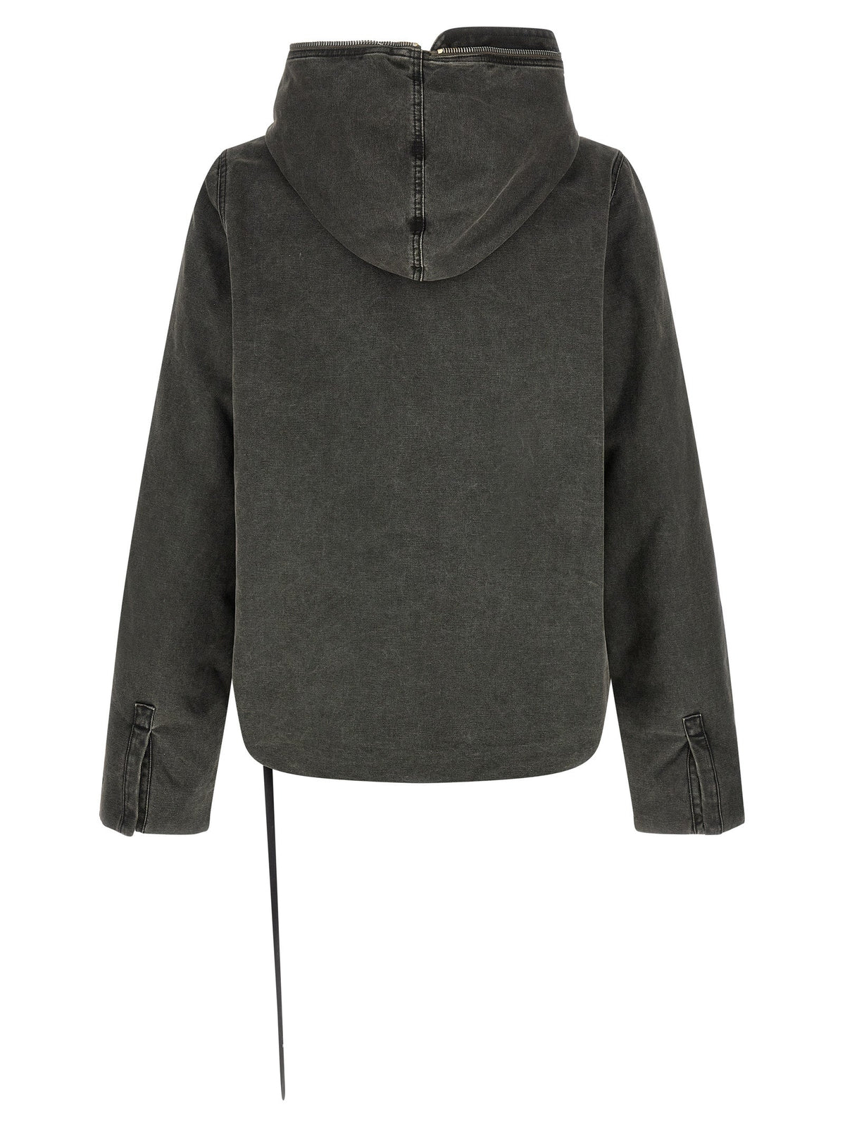 DRKSHDW Gray Cotton Full-Length Jacket
