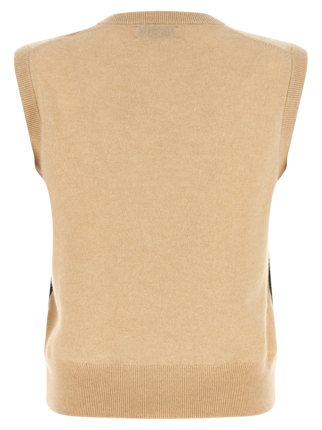 Ballantyne Beige Cashmere Sleeveless Jacket