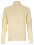 MA'RY'YA White Cashmere Cardigan
